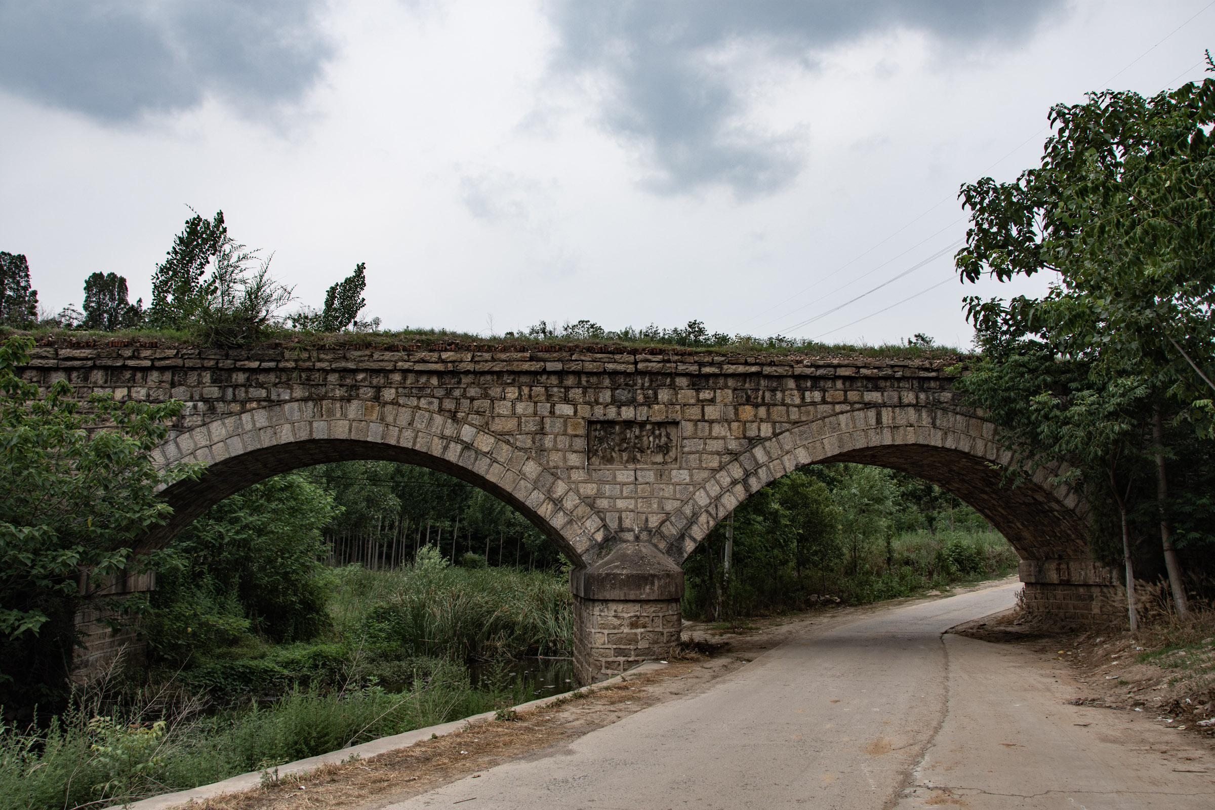 One hole for roads, one hole for rivers