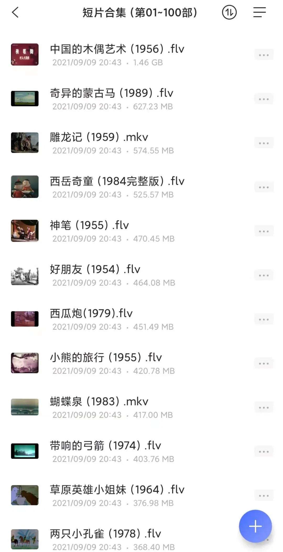 上海美术电影制片厂283部经典国产动画大合集!春节必备阖家欢! 上海美术电影制片厂283部经典国产动画大合集!春节必备阖家欢!