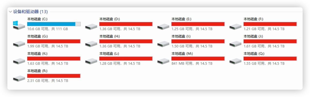 求推荐【100TB硬盘】或者更大的大盘机