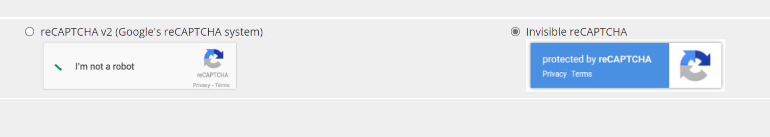 reCAPTCHA v2和Invisible reCAPTCHA 啥区别啊