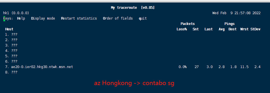 全球工单论坛 contabo到azure空路由，谁的问题？