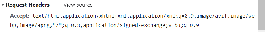 Accept请求头
